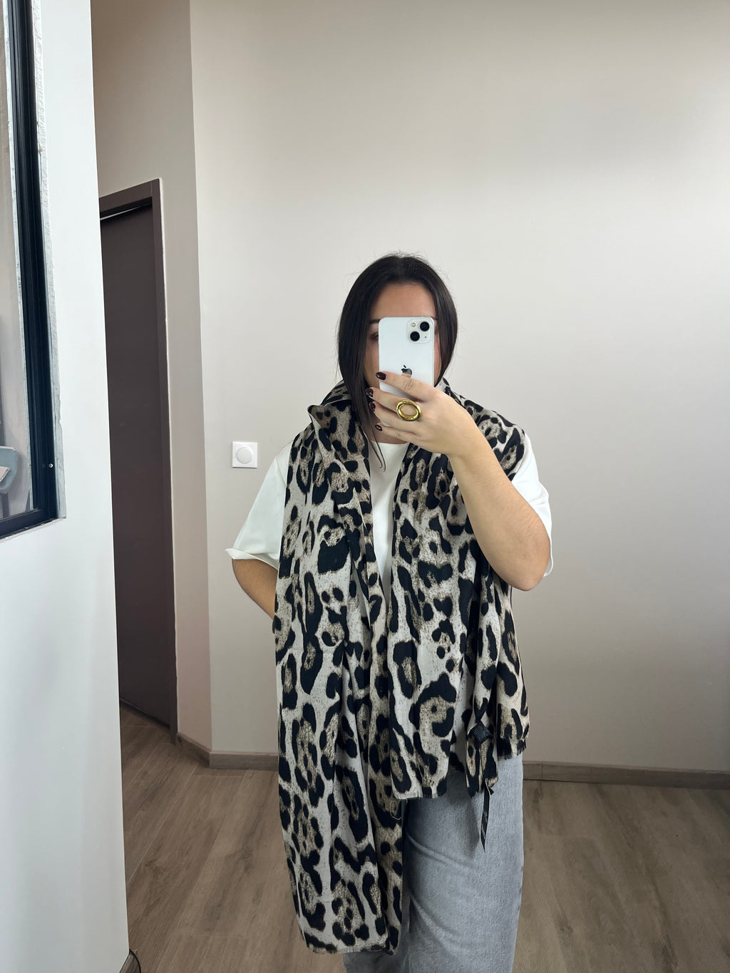 Écharpe Léonie beige