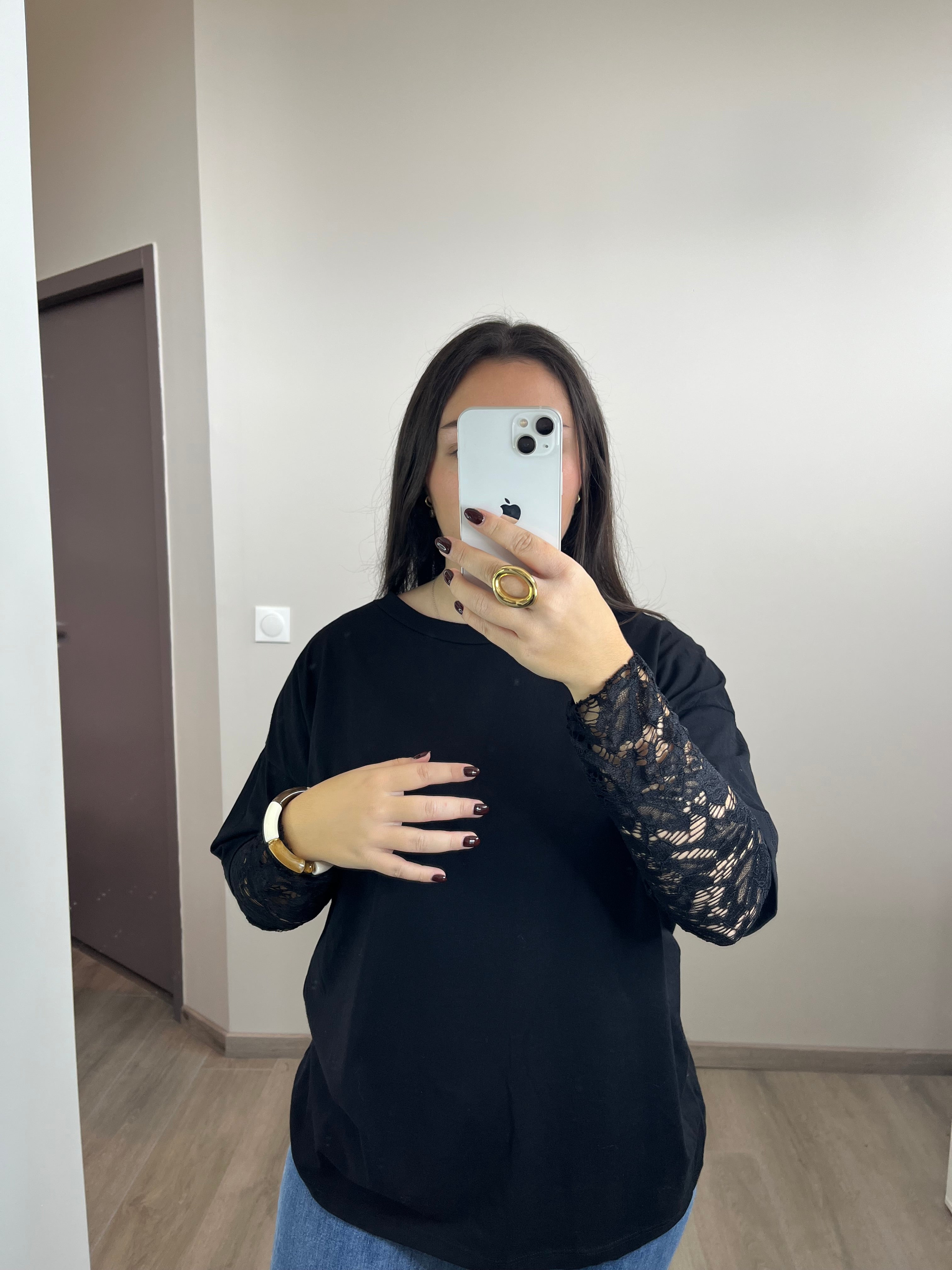 T-shirt Mathilda noir