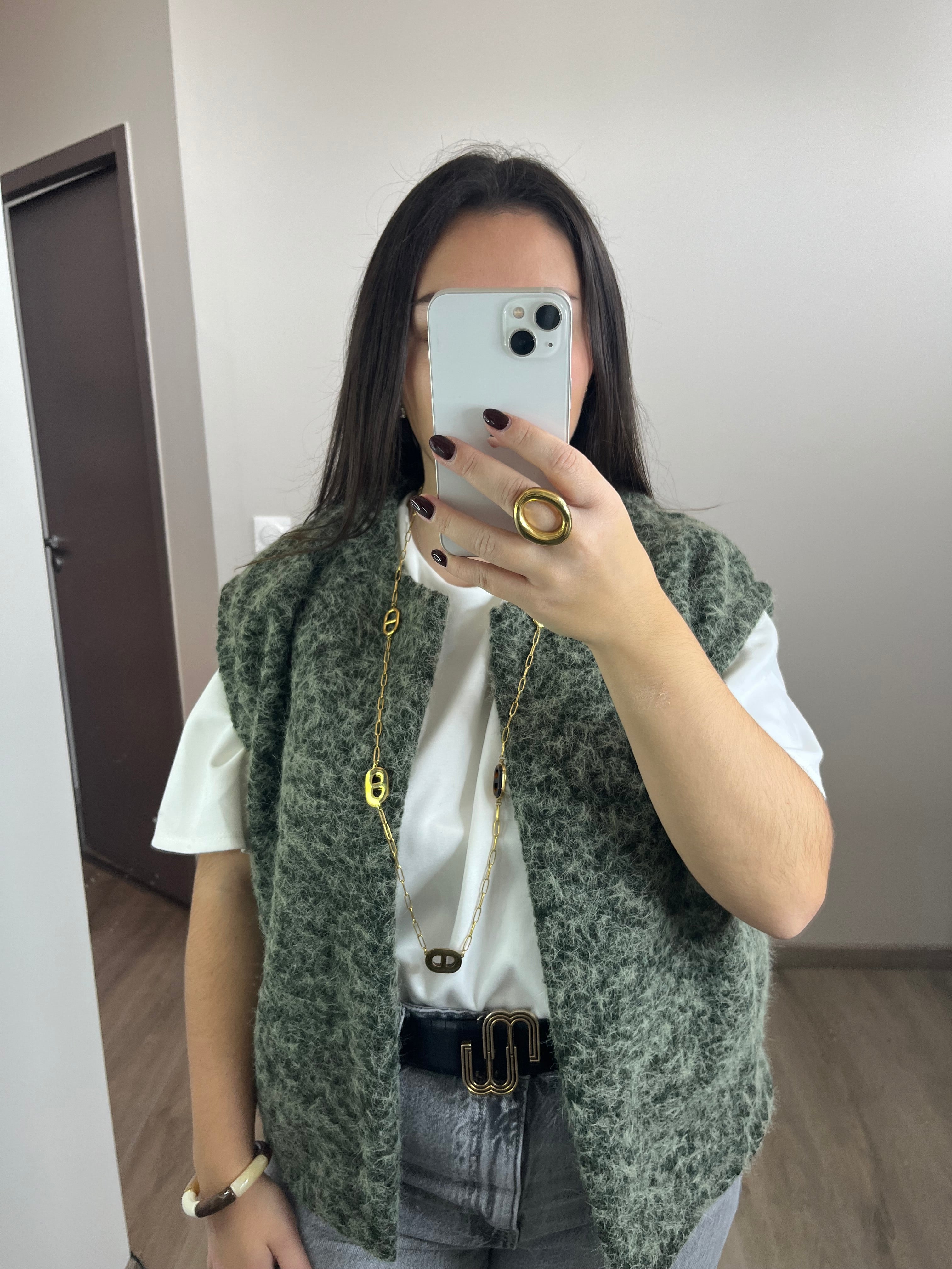 Veste sans manches Anna kaki