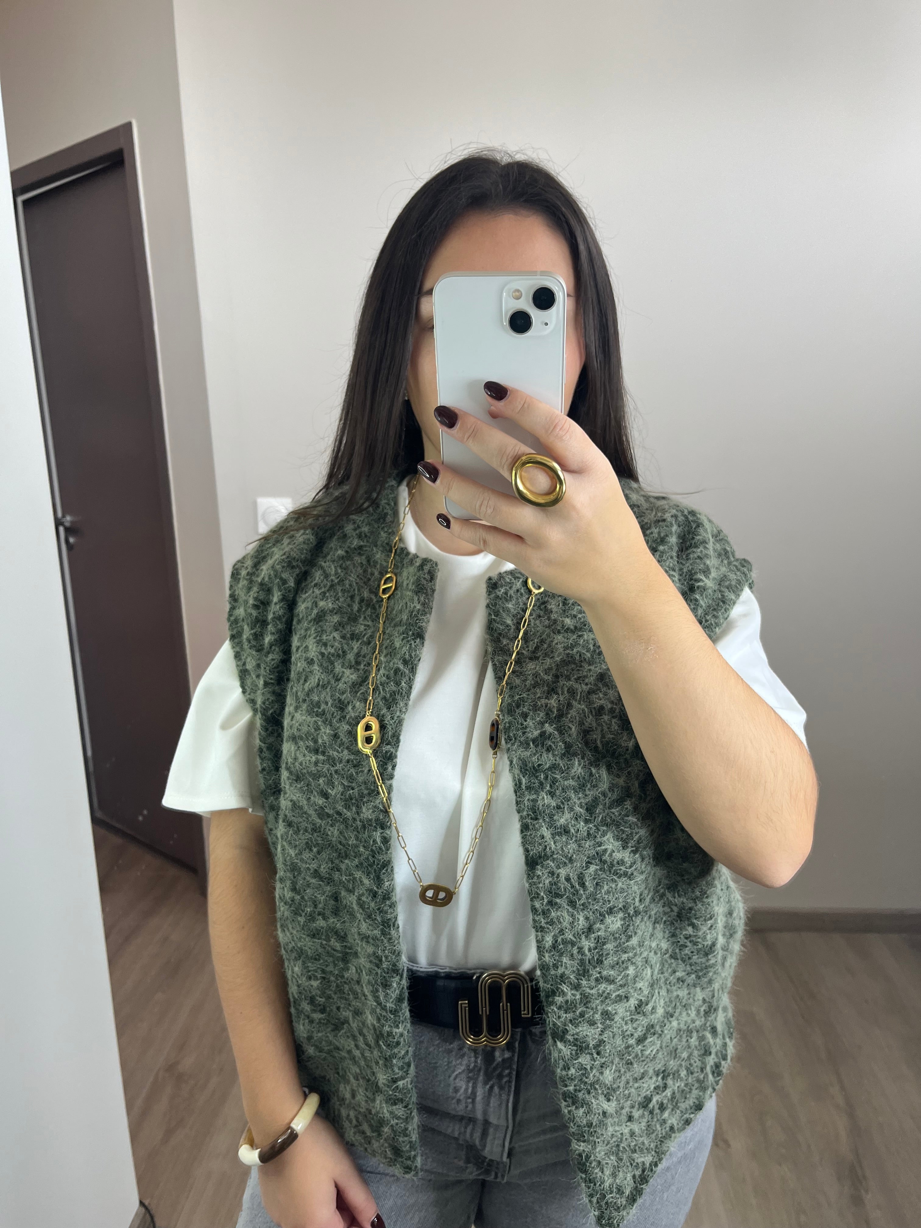 Veste sans manches Anna kaki