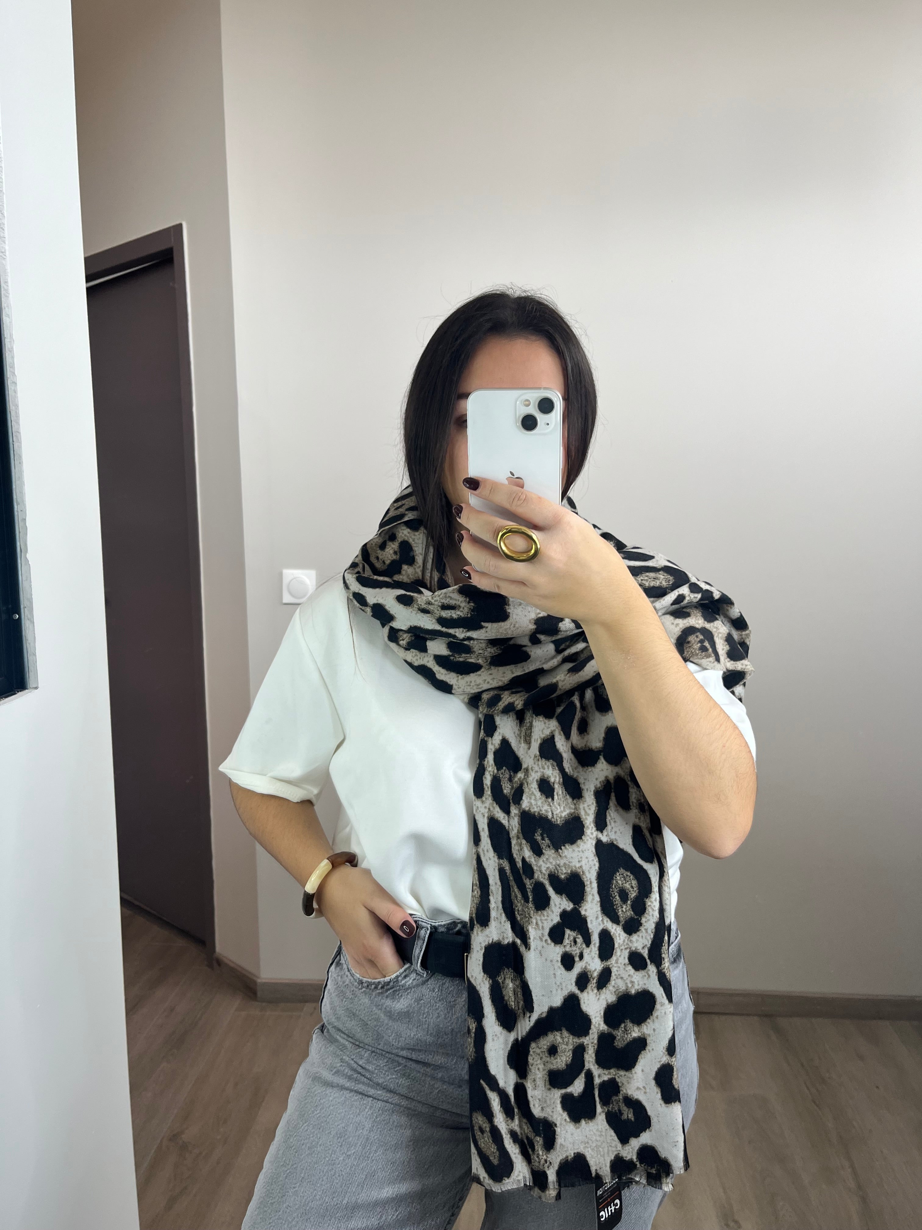 Écharpe Léonie beige