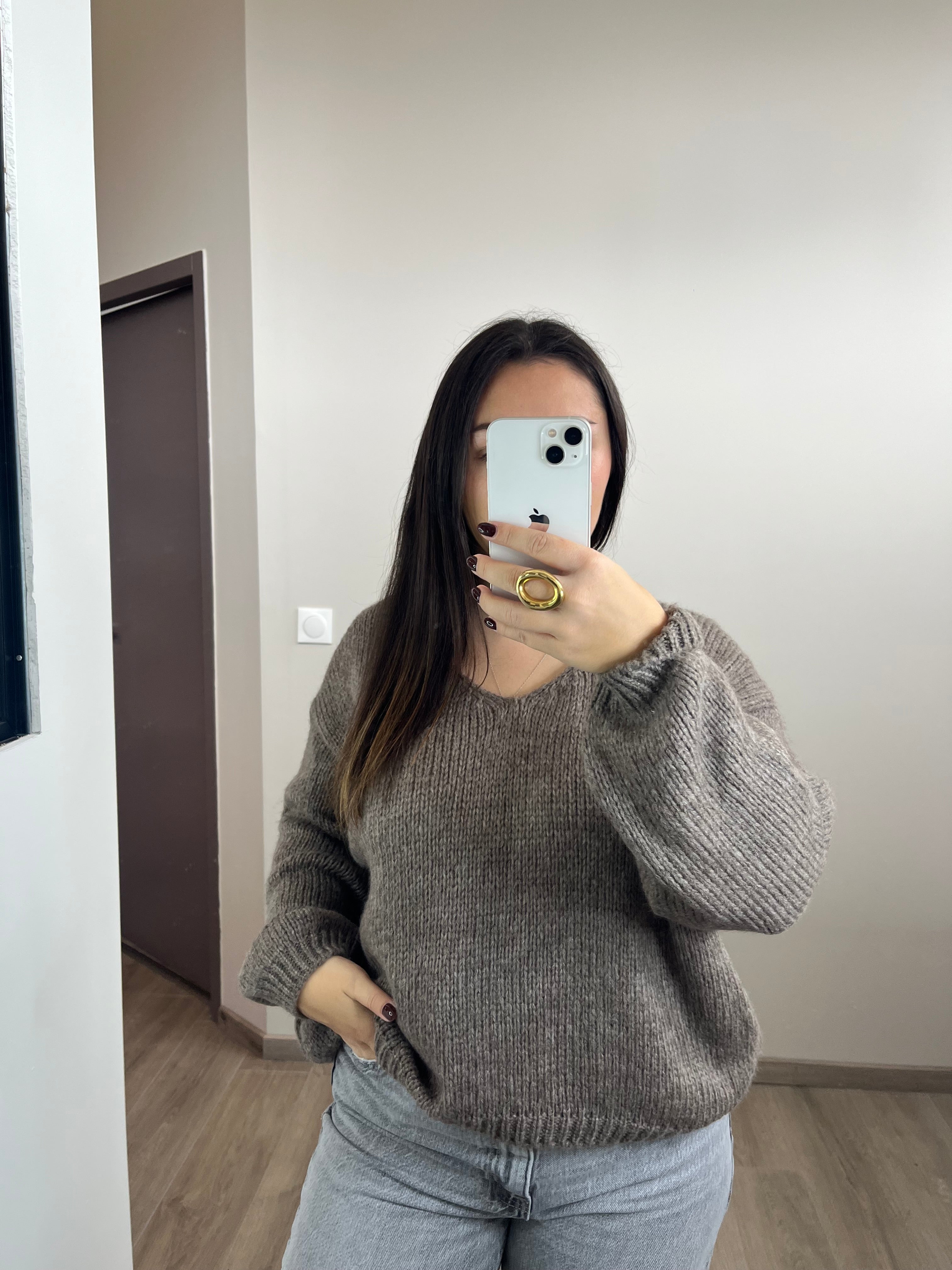 Pull Julie taupe