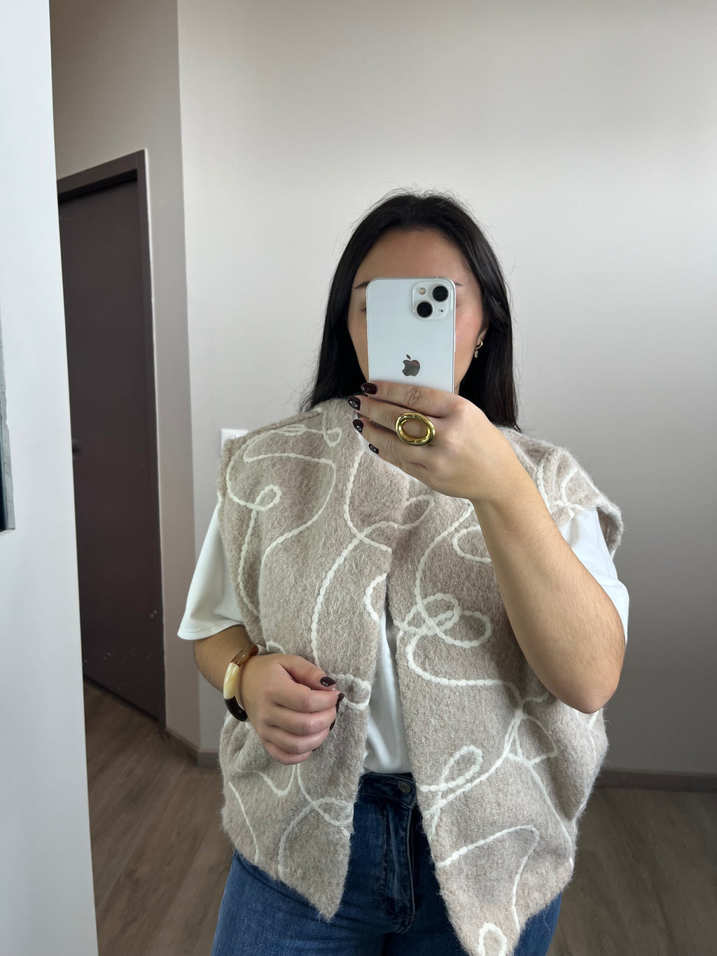 Veste Chloé beige brodé