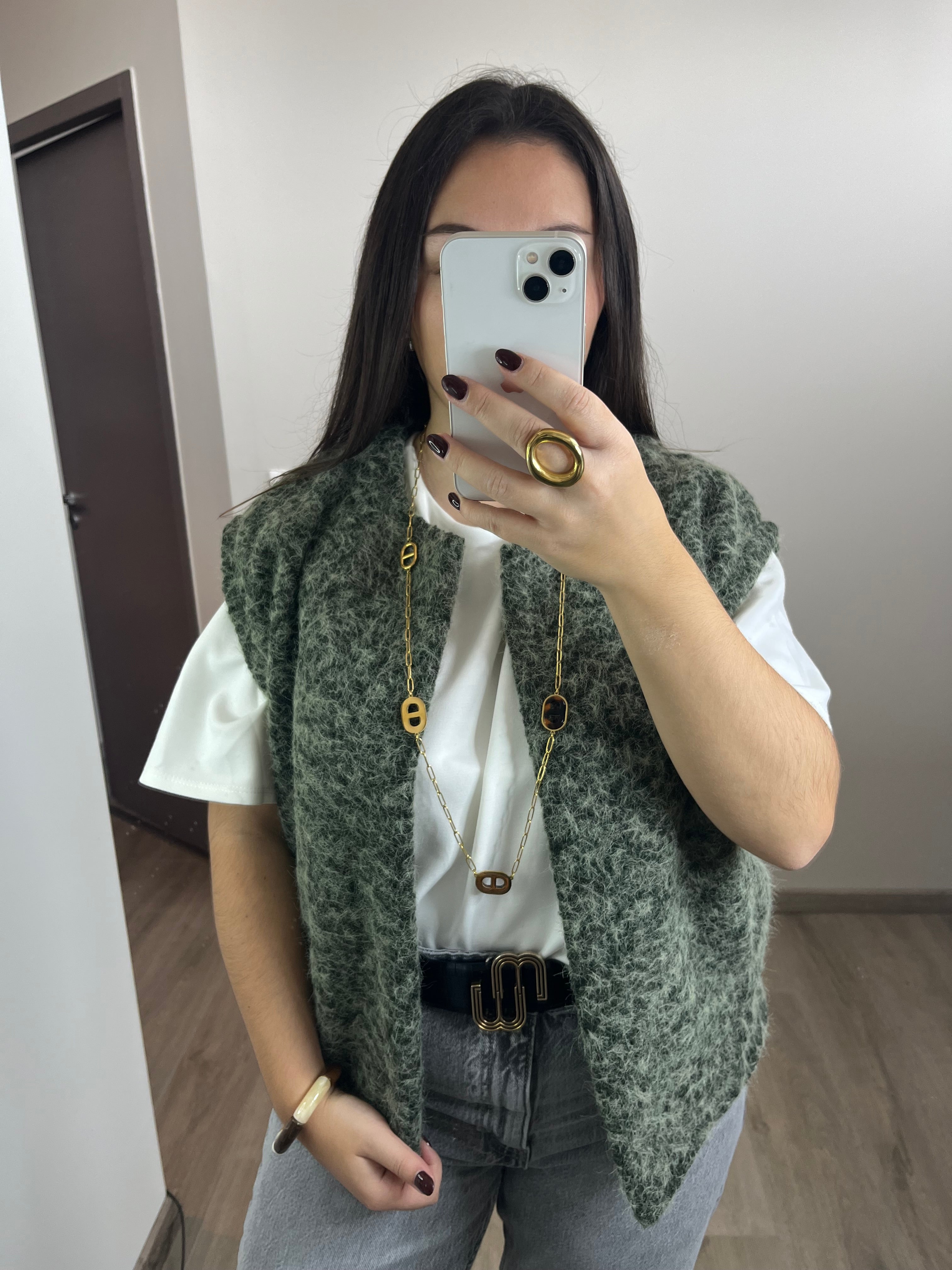 Veste sans manches Anna kaki