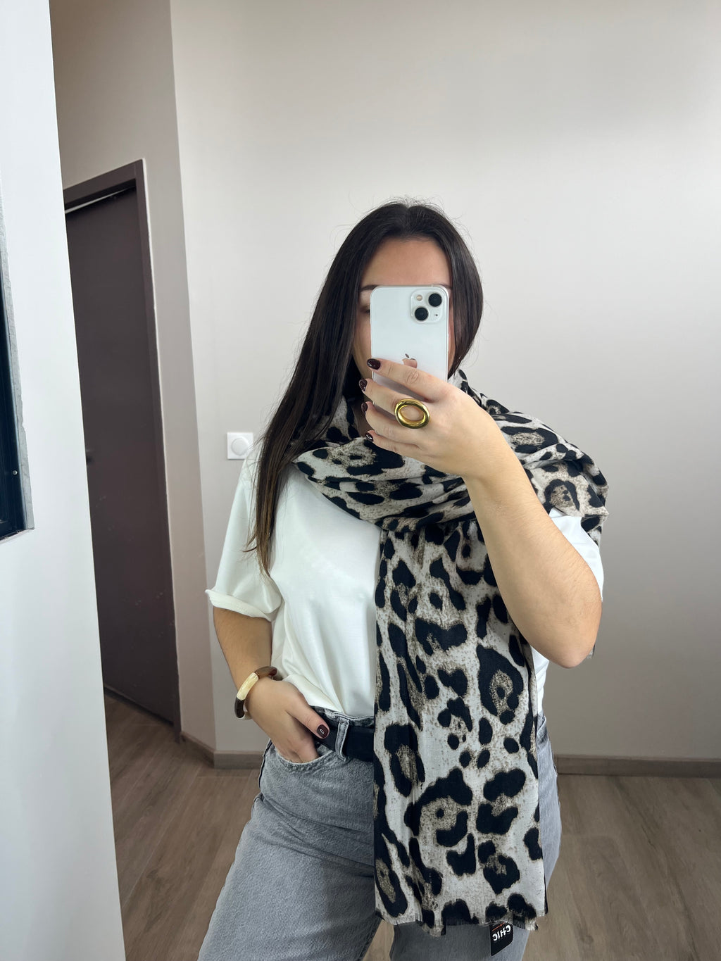 Écharpe Léonie beige