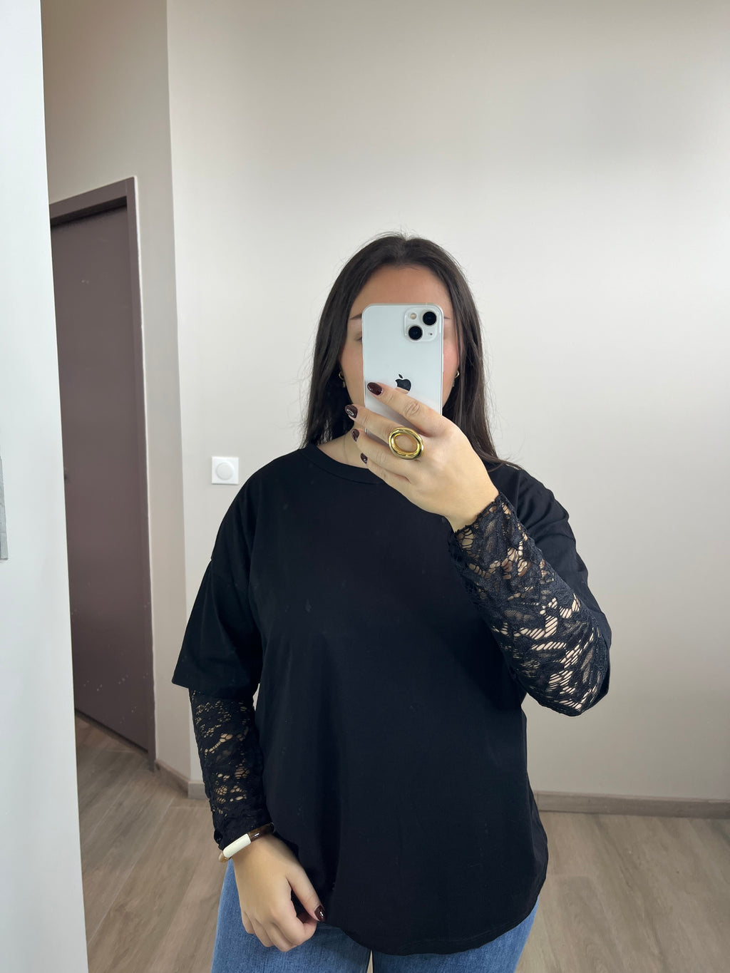 T-shirt Mathilda noir